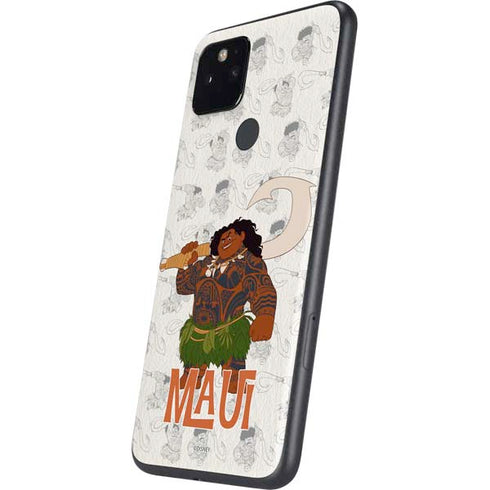 Disney Princess Moana Maui Pattern Google Pixel 5 Skin
